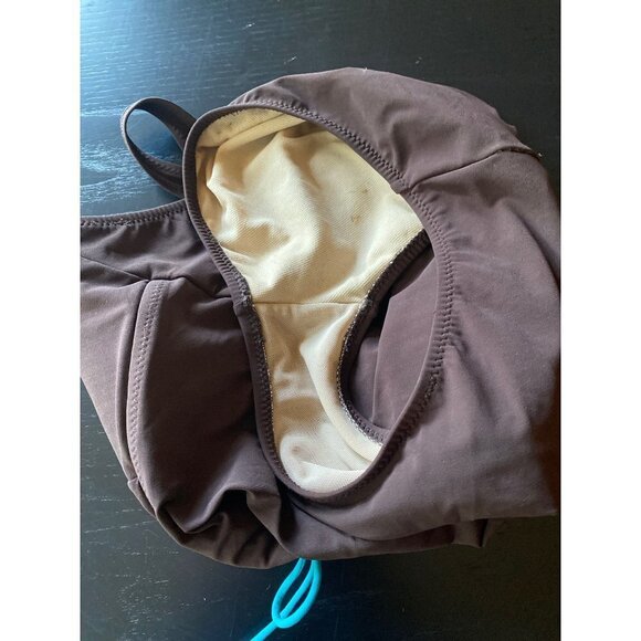 Profile by Gottex Brown Fully Lined One Piece Swimsuit Size 10 - Picture 4 of 6